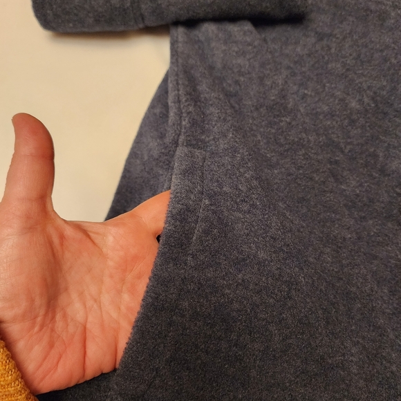 Slate Blue Men's Fleece Zip-Up Jacket XL - Picture 6 of 9